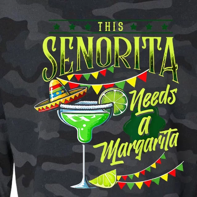 This Senorita Needs A Mexican Cinco De Mayo Cropped Pullover Crew