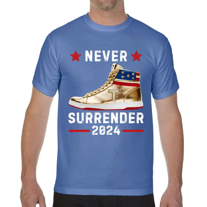 Trump Sneakers Never Surrender Pro Trump Comfort Colors T-Shirt