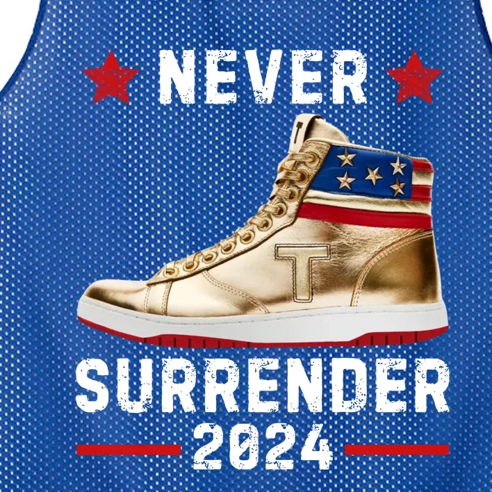 Trump Sneakers Never Surrender Pro Trump Mesh Reversible Basketball Jersey Tank