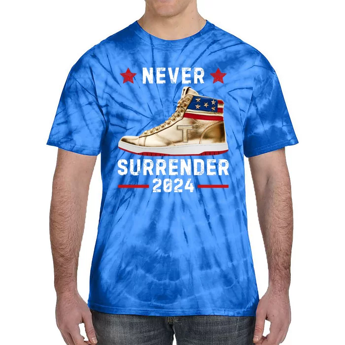 Trump Sneakers Never Surrender Pro Trump Tie-Dye T-Shirt