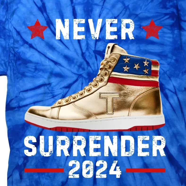 Trump Sneakers Never Surrender Pro Trump Tie-Dye T-Shirt