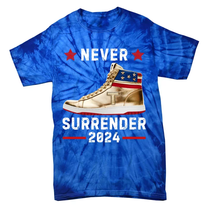 Trump Sneakers Never Surrender Pro Trump Tie-Dye T-Shirt