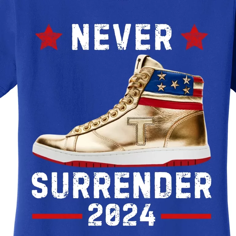 Trump Sneakers Never Surrender Pro Trump Women's T-Shirt