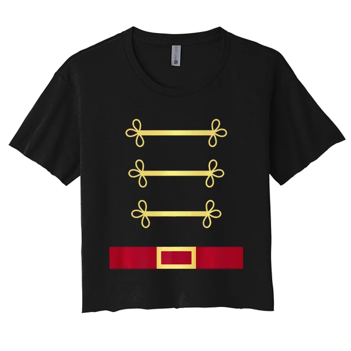 Toy Soldier Nutcracker Costume Uniform Women's Crop Top Tee