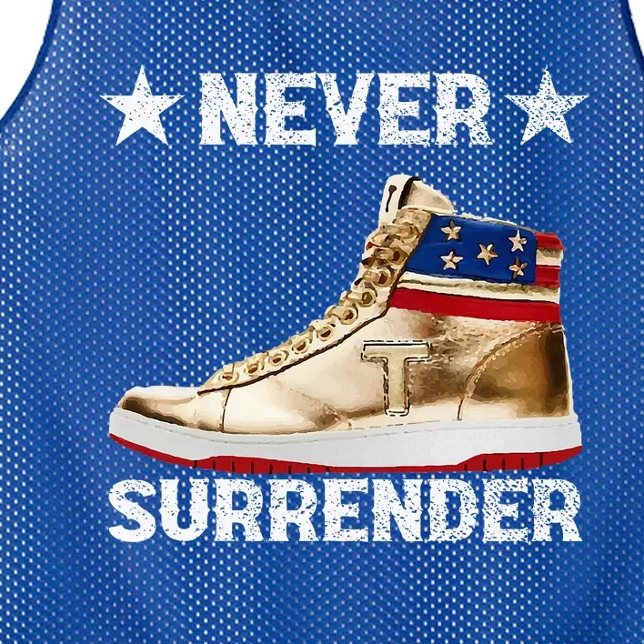 Trump Sneakers Never Surrender Pro Trump Mesh Reversible Basketball Jersey Tank