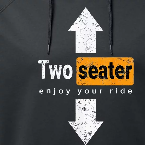 Two Seater Naughty Dirty Adult Humor Performance Fleece Hoodie