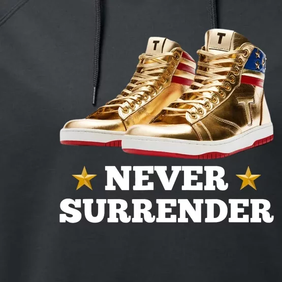 Trump Sneakers Never Surrender Performance Fleece Hoodie