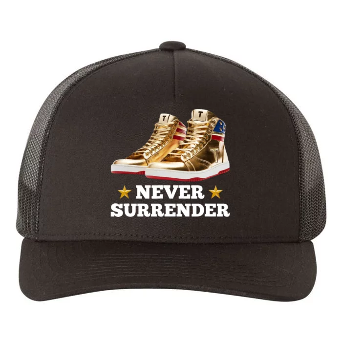 Trump Sneakers Never Surrender Yupoong Adult 5-Panel Trucker Hat