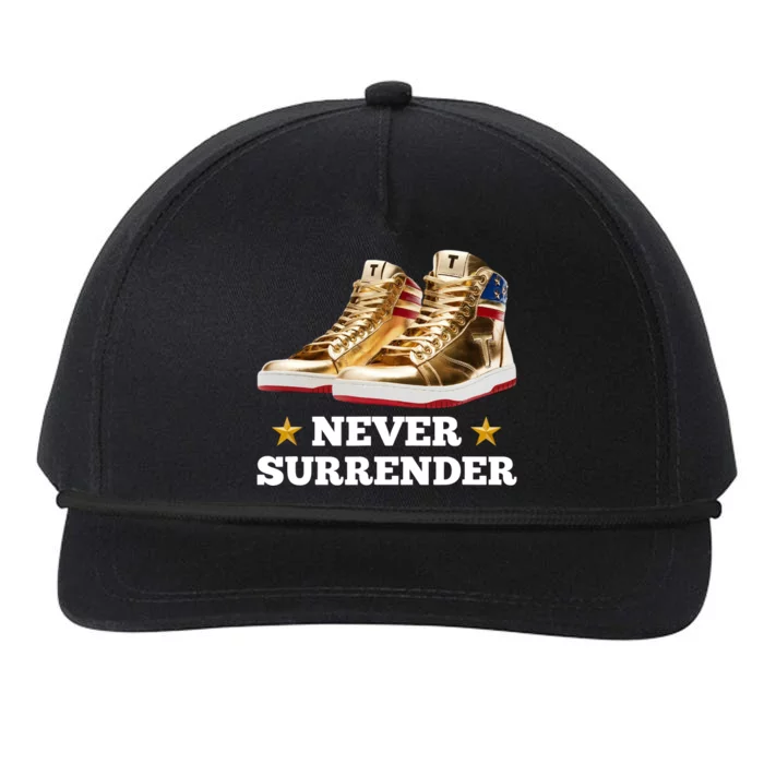 Trump Sneakers Never Surrender Snapback Five-Panel Rope Hat