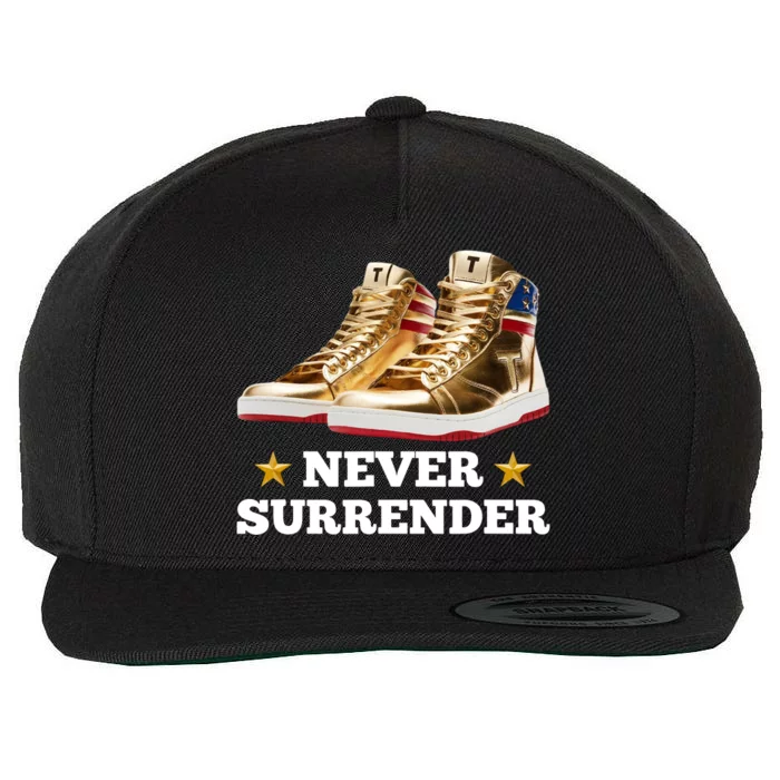 Trump Sneakers Never Surrender Wool Snapback Cap