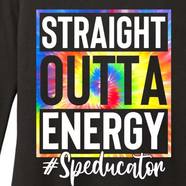 Teacher Straight Outta Energy Teacher Life Womens CVC Long Sleeve Shirt