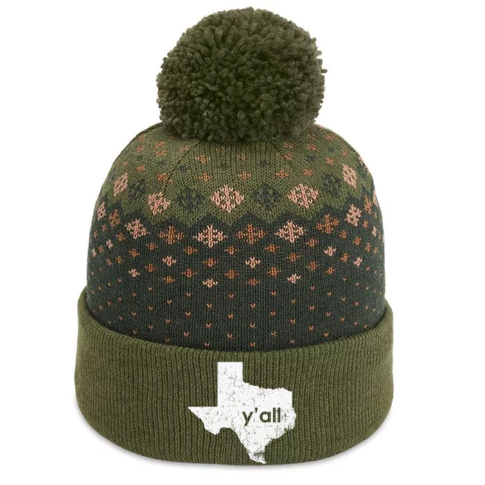 Texas State Of Texas YAll Tx State Funny Texas The Baniff Cuffed Pom Beanie