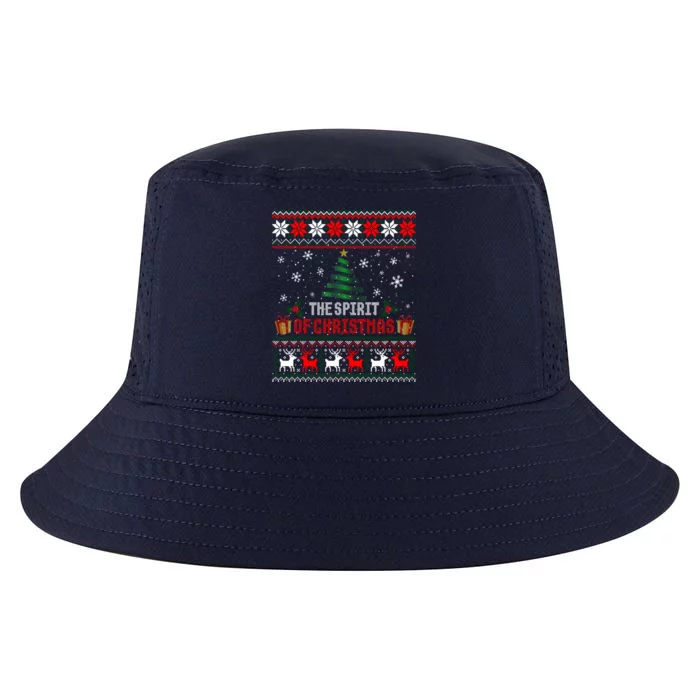 The Spirit Of Christmas Ugly Xmas Sweater Gift Cool Comfort Performance Bucket Hat