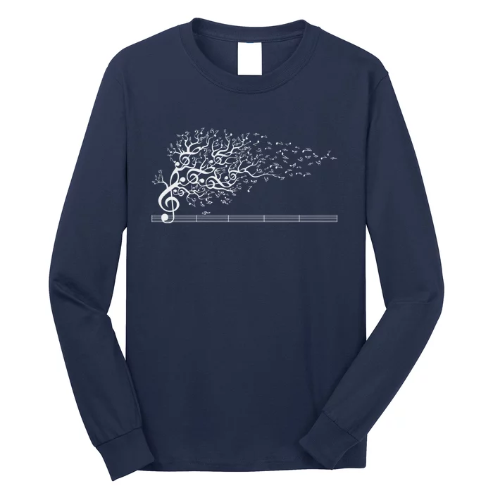 The Sound Of Nature In Motion White Long Sleeve Shirt