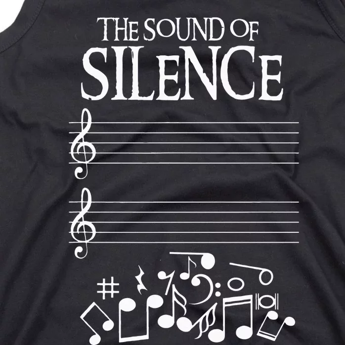 The Sound Of Silence Humorous Music For Musicians Tank Top