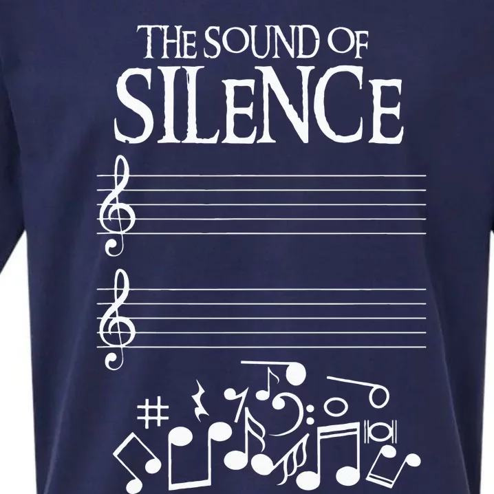 The Sound Of Silence Humorous Music For Musicians Sueded Cloud Jersey T-Shirt