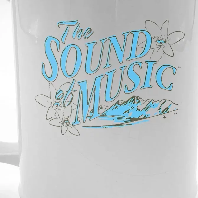 The Sound Of Music White Front & Back Beer Stein