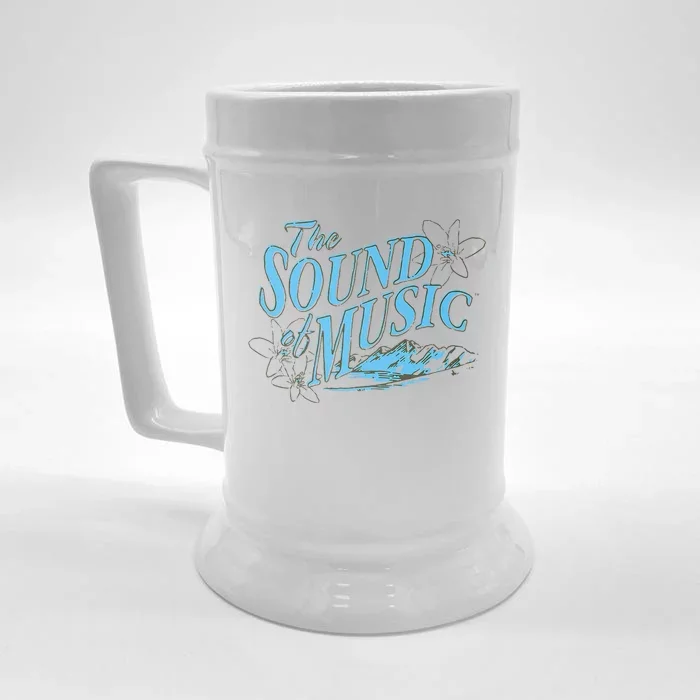 The Sound Of Music White Front & Back Beer Stein