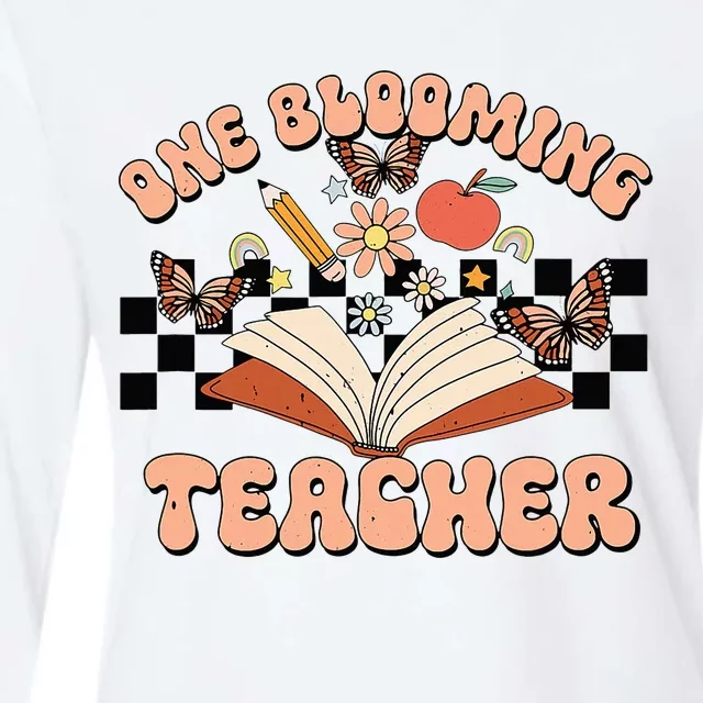 Teacher Spring One Blooming Teacher Flower Teacher's Day Womens Cotton Relaxed Long Sleeve T-Shirt