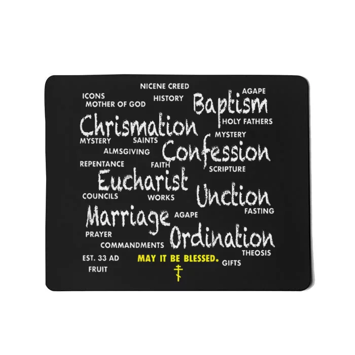 Two Sided Orthodox Life Reflection Mousepad