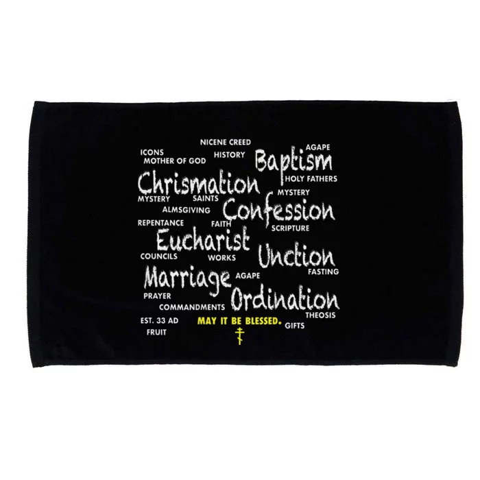 Two Sided Orthodox Life Reflection Microfiber Hand Towel