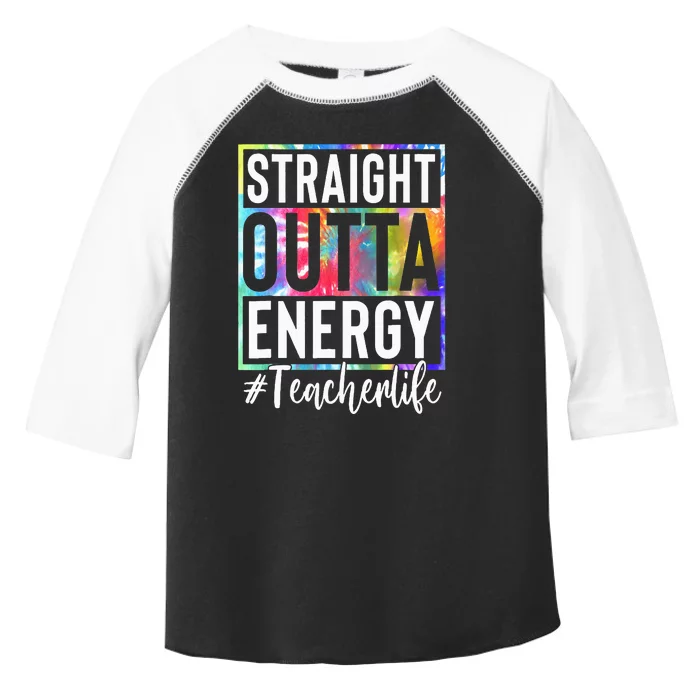 Teacher Straight Outta Energy Teacher Life Toddler Fine Jersey T-Shirt