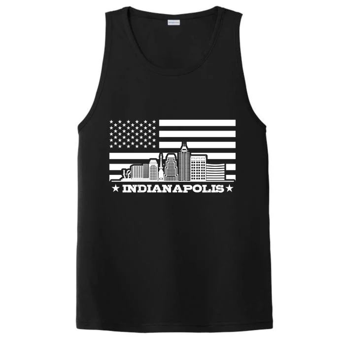 The Skyline Of Indianapolis Gift Performance Tank