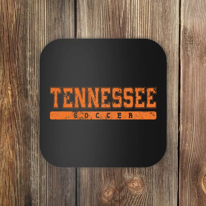 Tennessee Soccer Orange Vintage Coaster