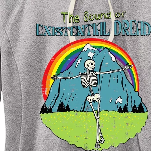 The Sound Of Existential Dread Skeleton Fun Retro Women's Fleece Hoodie