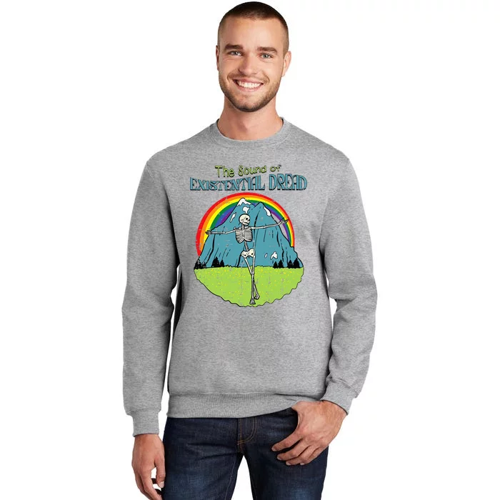 The Sound Of Existential Dread Skeleton Fun Retro Tall Sweatshirt