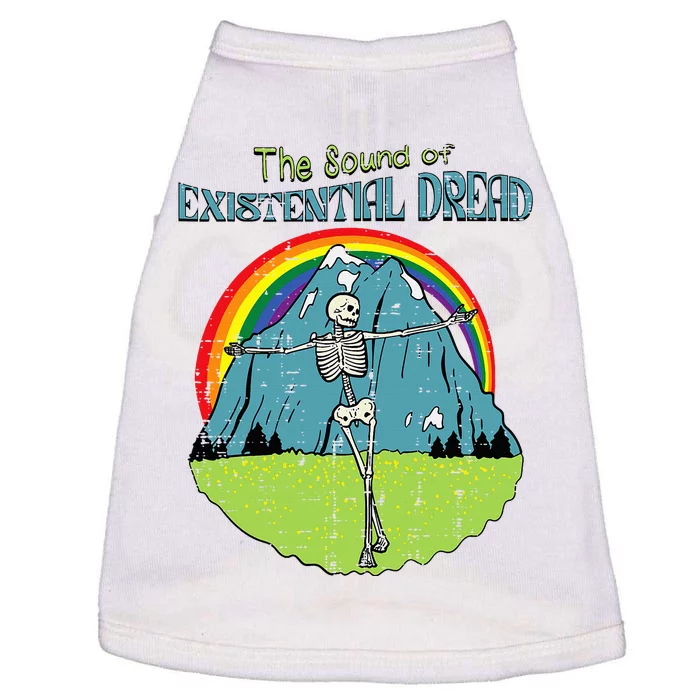 The Sound Of Existential Dread Skeleton Fun Retro Doggie Tank