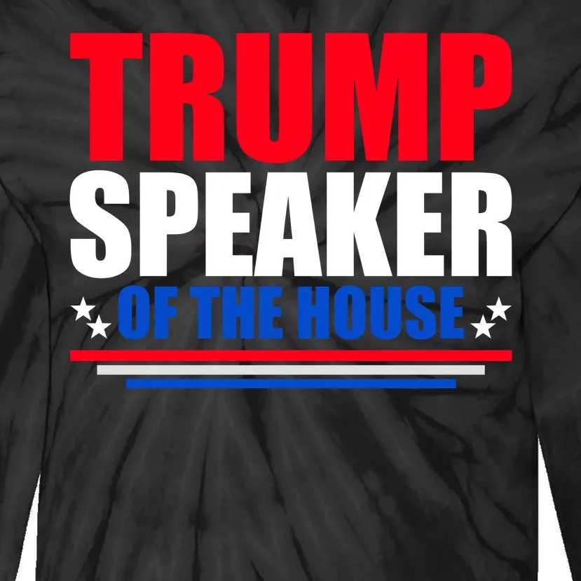 Trump Speaker Of The House Tie-Dye Long Sleeve Shirt