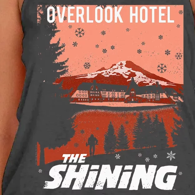 The Shining Overlook Ad Women's Knotted Racerback Tank