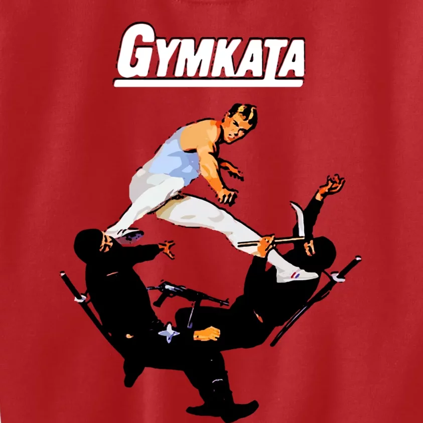 The Skill Of Gymnastics The Kill Of Karate. Kids Sweatshirt