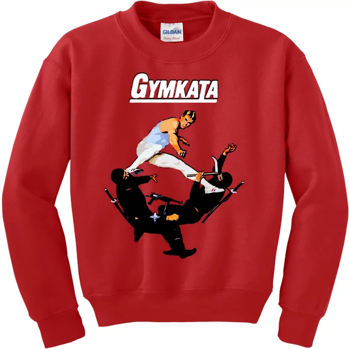 The Skill Of Gymnastics The Kill Of Karate. Kids Sweatshirt