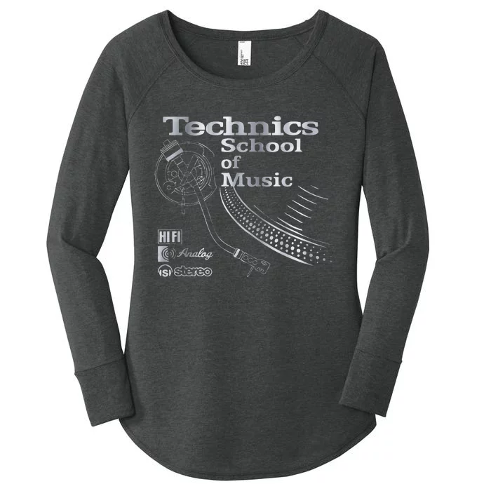 Technics School Of Music Women's Perfect Tri Tunic Long Sleeve Shirt