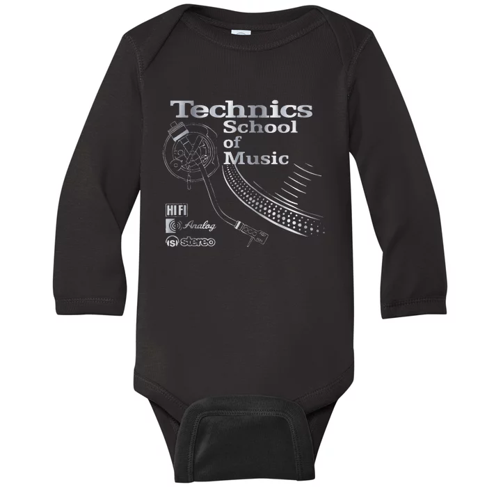 Technics School Of Music Baby Long Sleeve Bodysuit