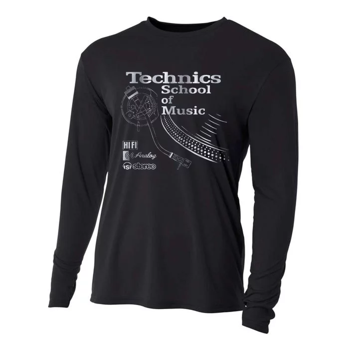 Technics School Of Music Cooling Performance Long Sleeve Crew