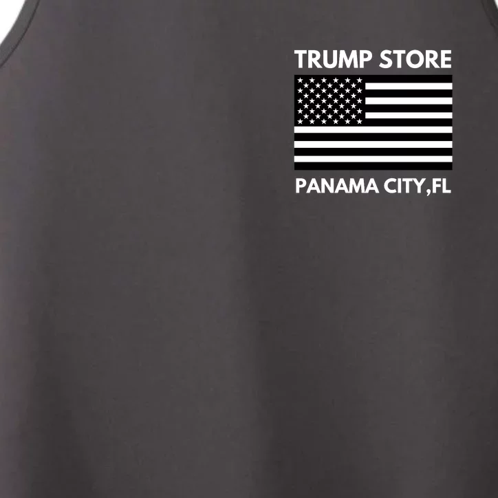 Trump Store Of Panama City Thin Blue Line Front & Back Performance Tank