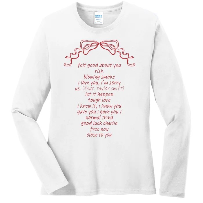 The Secret Of Us Tracklist Hoodie Gracie Abrams Ladies Long Sleeve Shirt