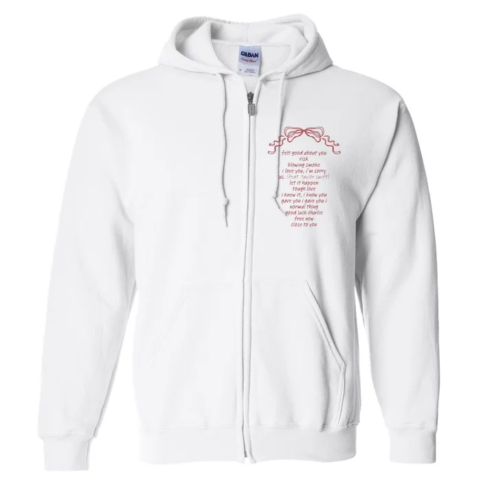 The Secret Of Us Tracklist Hoodie Gracie Abrams Full Zip Hoodie