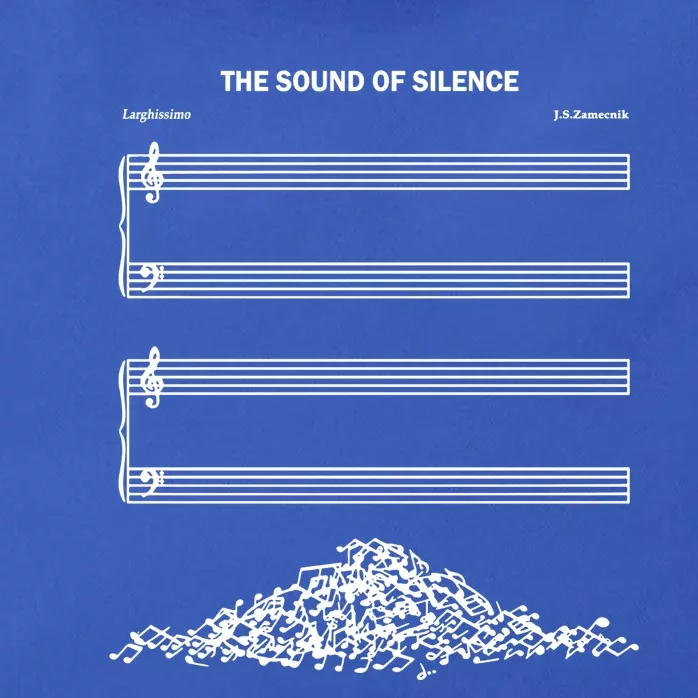 The Sound Of Silence Funny Musical Cute Gift Zip Tote Bag