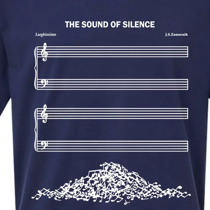 The Sound Of Silence Funny Musical Cute Gift Sueded Cloud Jersey T-Shirt