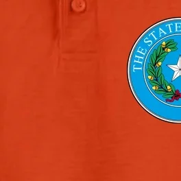 The State Of Texas Seal Dry Zone Grid Performance Polo