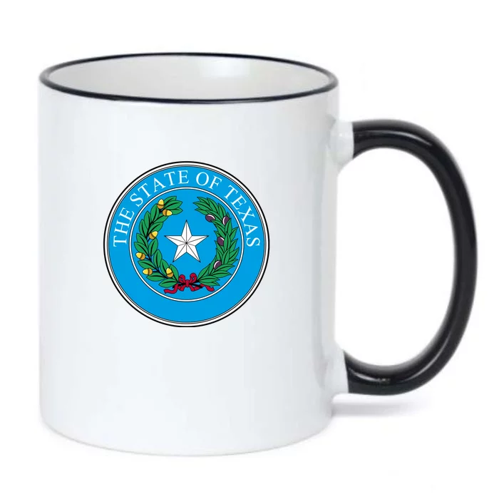 The State Of Texas Seal Black Color Changing Mug