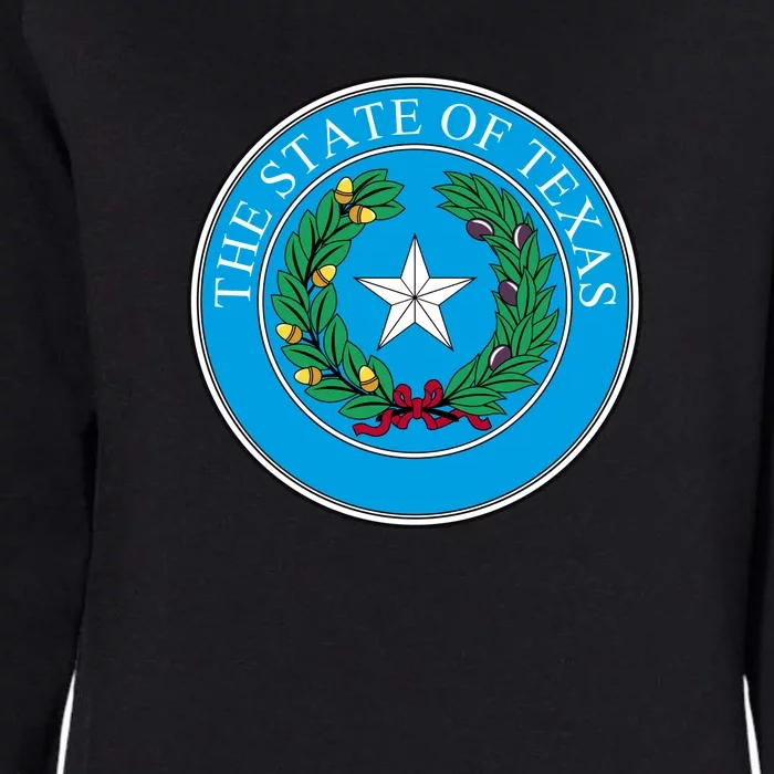 The State Of Texas Seal Womens California Wash Sweatshirt