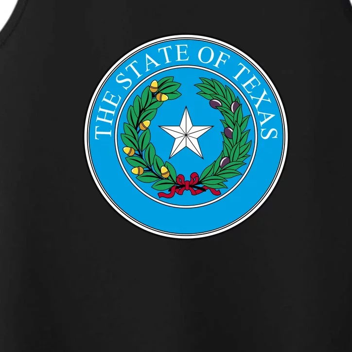 The State Of Texas Seal Performance Tank