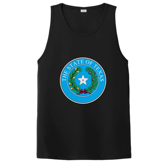 The State Of Texas Seal Performance Tank