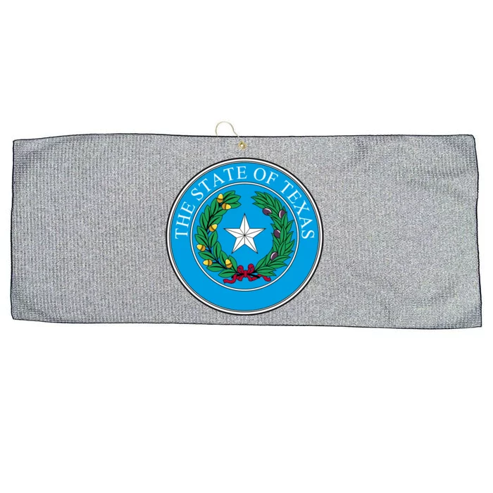 The State Of Texas Seal Large Microfiber Waffle Golf Towel