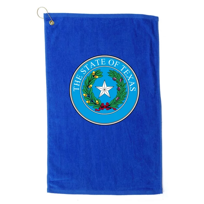 The State Of Texas Seal Platinum Collection Golf Towel